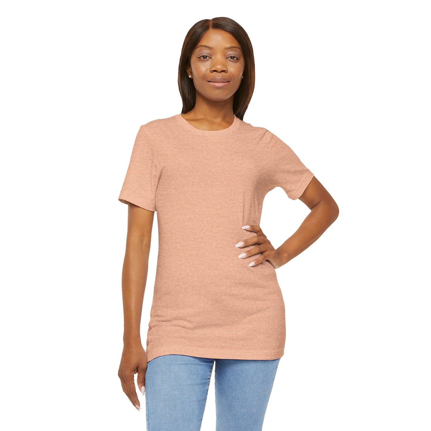 Womens Heather Peach T Shirts Premium Casual Short Sleeve Shirts Oversized Tops