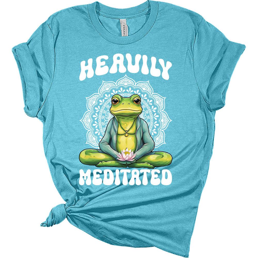 Women's Yoga Shirts Funny Workout Tops Cute Zen Animal Graphic Tees Short Sleeve Summer Tshirts for Women