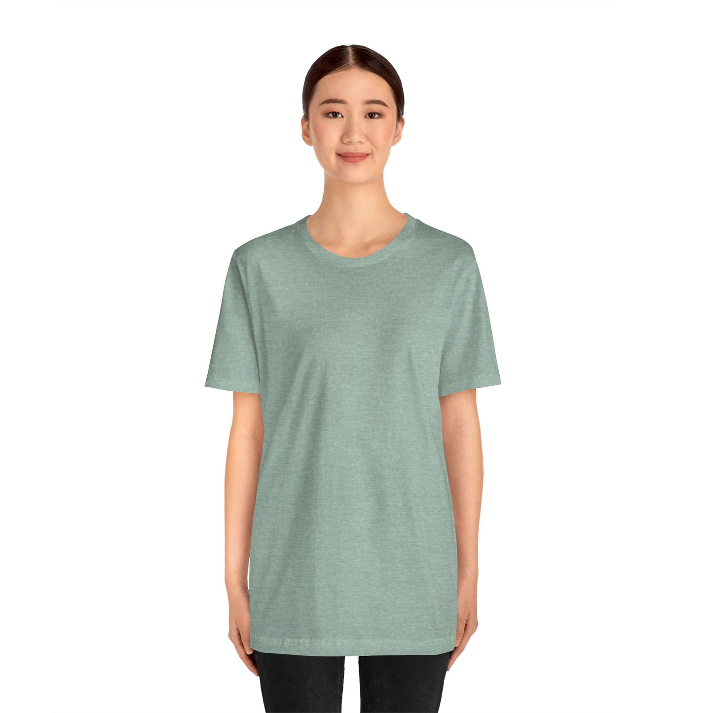 Womens Heather Prism Dusty Blue T Shirts Premium Casual Short Sleeve Shirts Oversized Tops