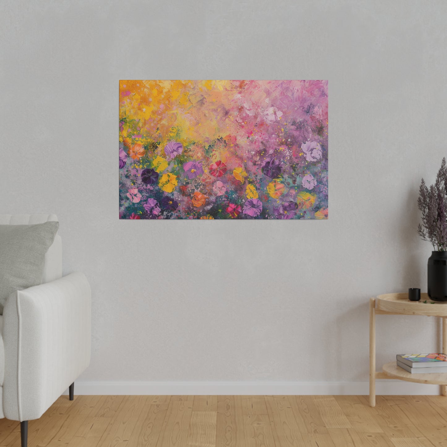 Floral Abstract Picture Canvas Print Wall Painting Modern Artwork Canvas Wall Art for Living Room Home Office Décor