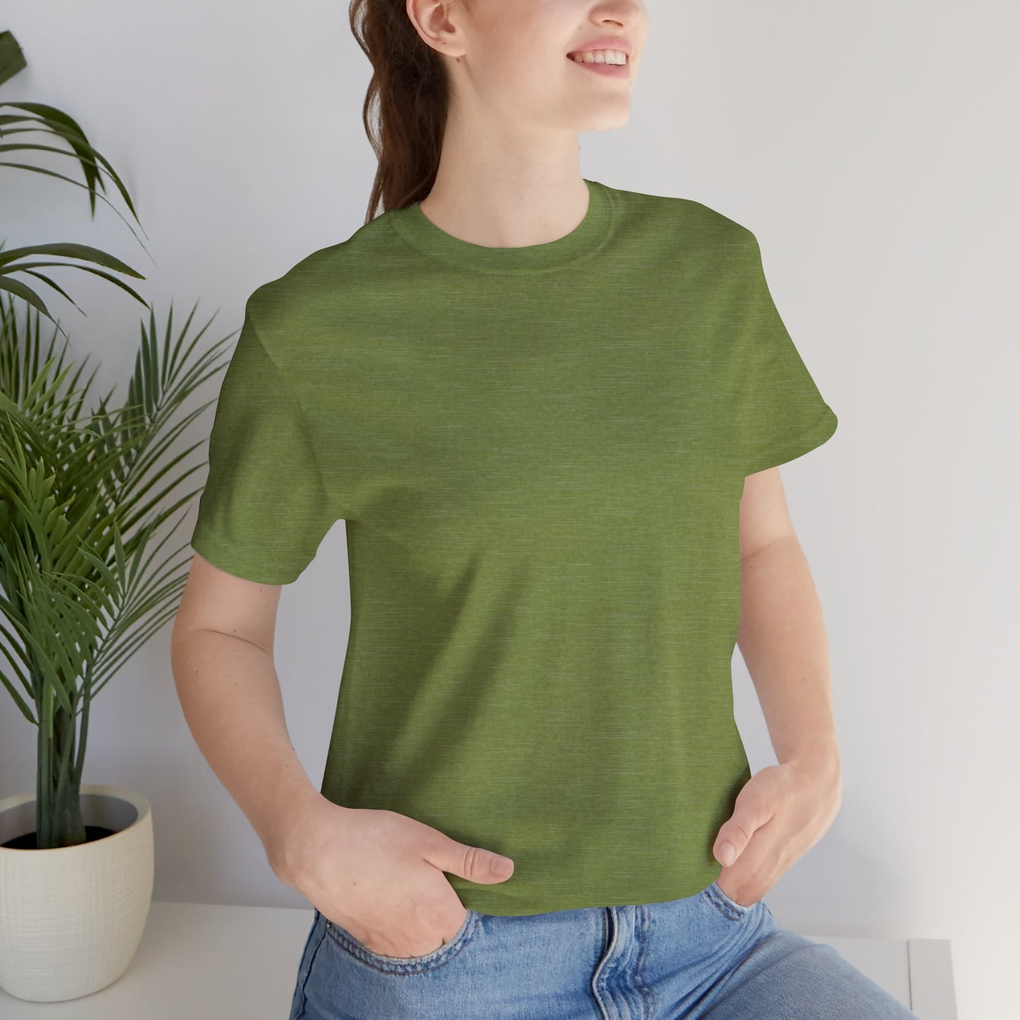 Womens Heather Green T Shirts Premium Casual Short Sleeve Shirts Oversized Tops