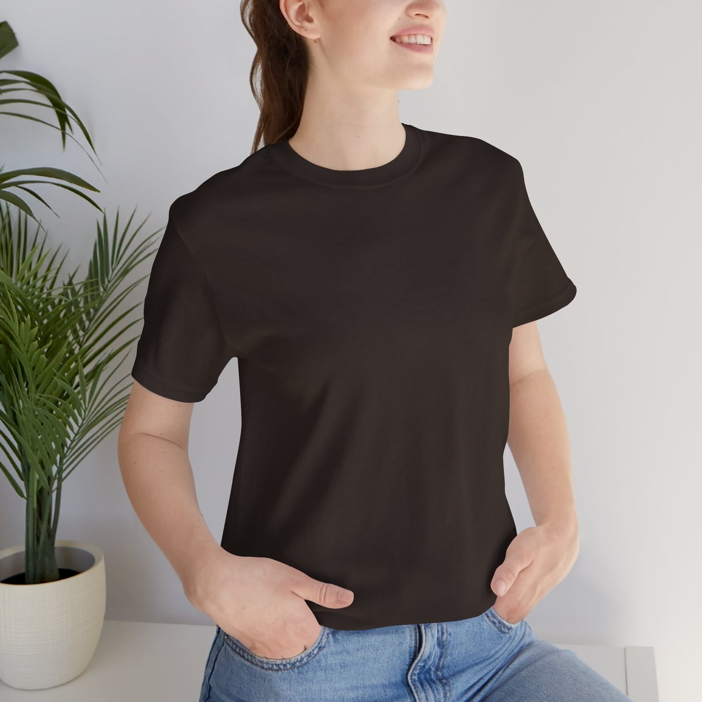 Womens Brown T Shirts Premium Casual Short Sleeve Shirts Oversized Tops
