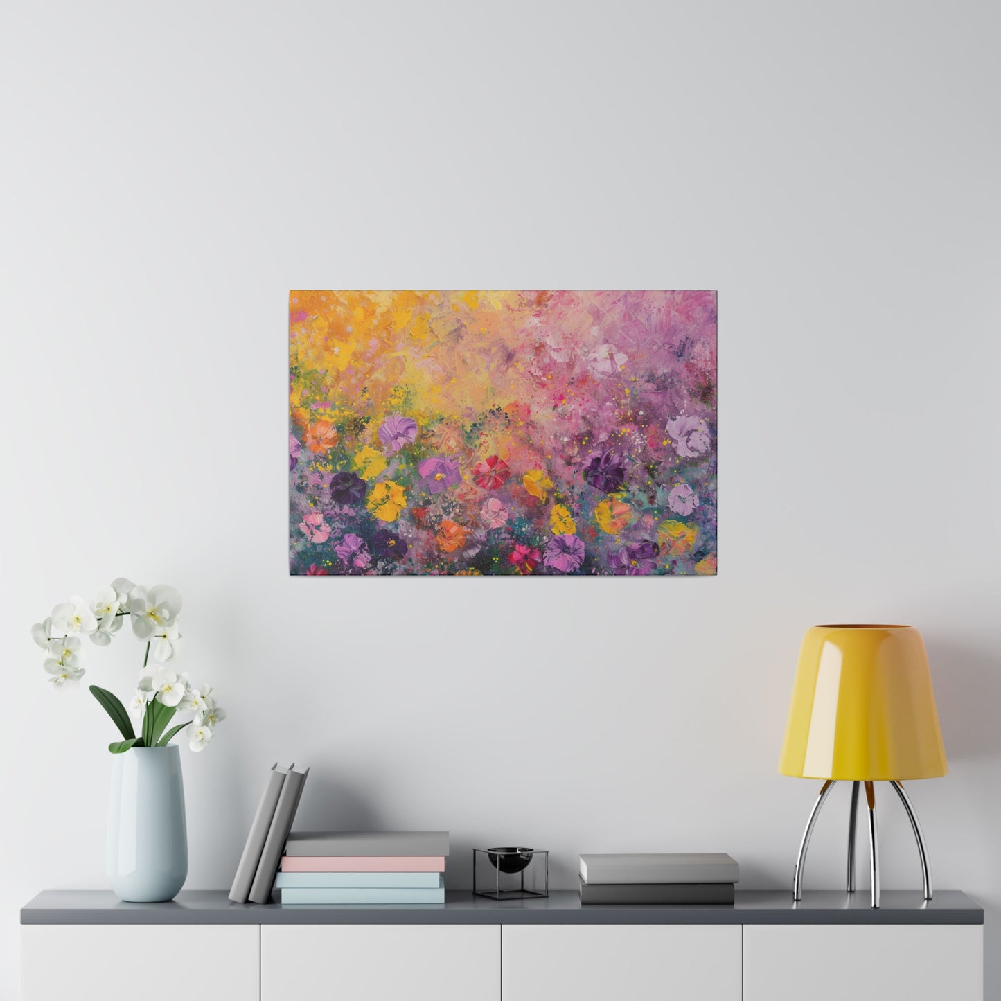 Floral Abstract Picture Canvas Print Wall Painting Modern Artwork Canvas Wall Art for Living Room Home Office Décor
