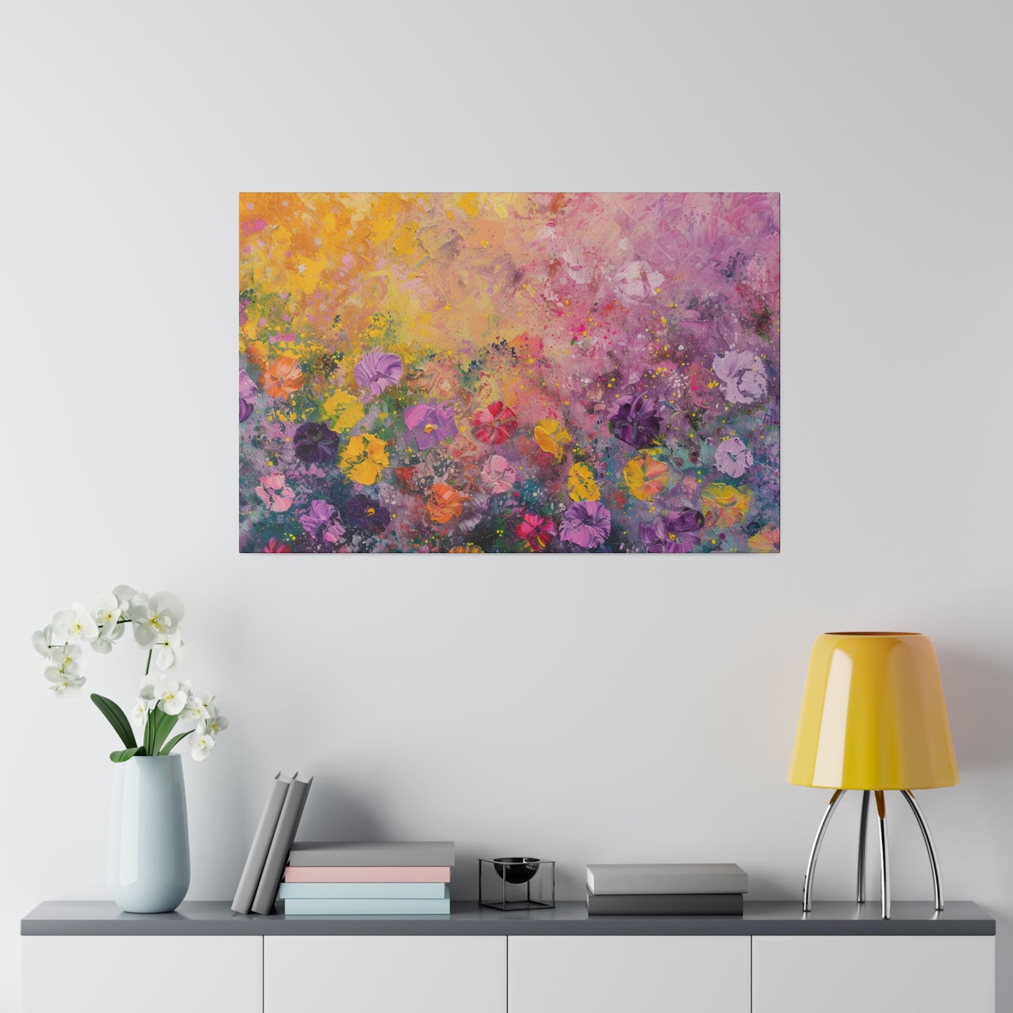 Floral Abstract Picture Canvas Print Wall Painting Modern Artwork Canvas Wall Art for Living Room Home Office Décor