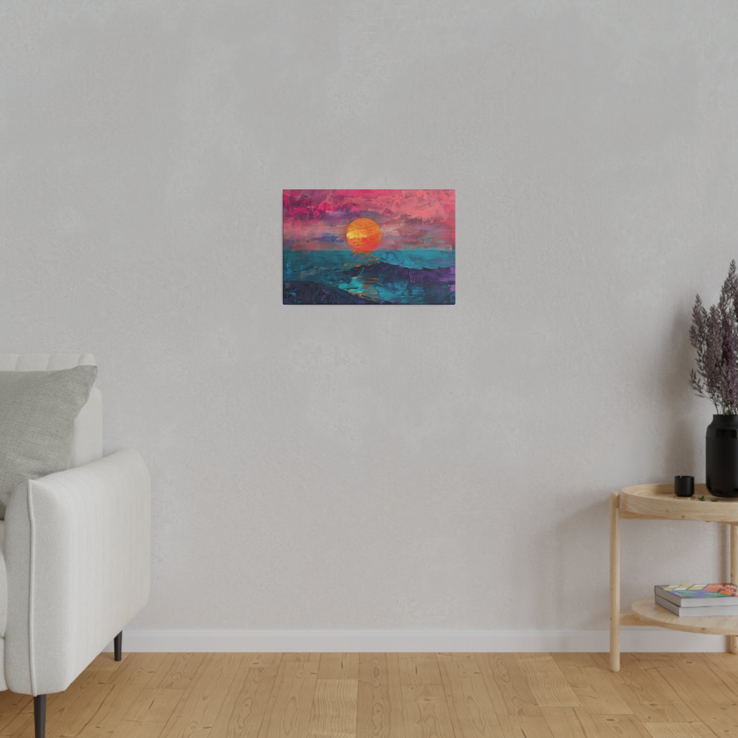 Sunset Abstract Picture Canvas Print Wall Painting Modern Artwork Canvas Wall Art for Living Room Home Office Décor