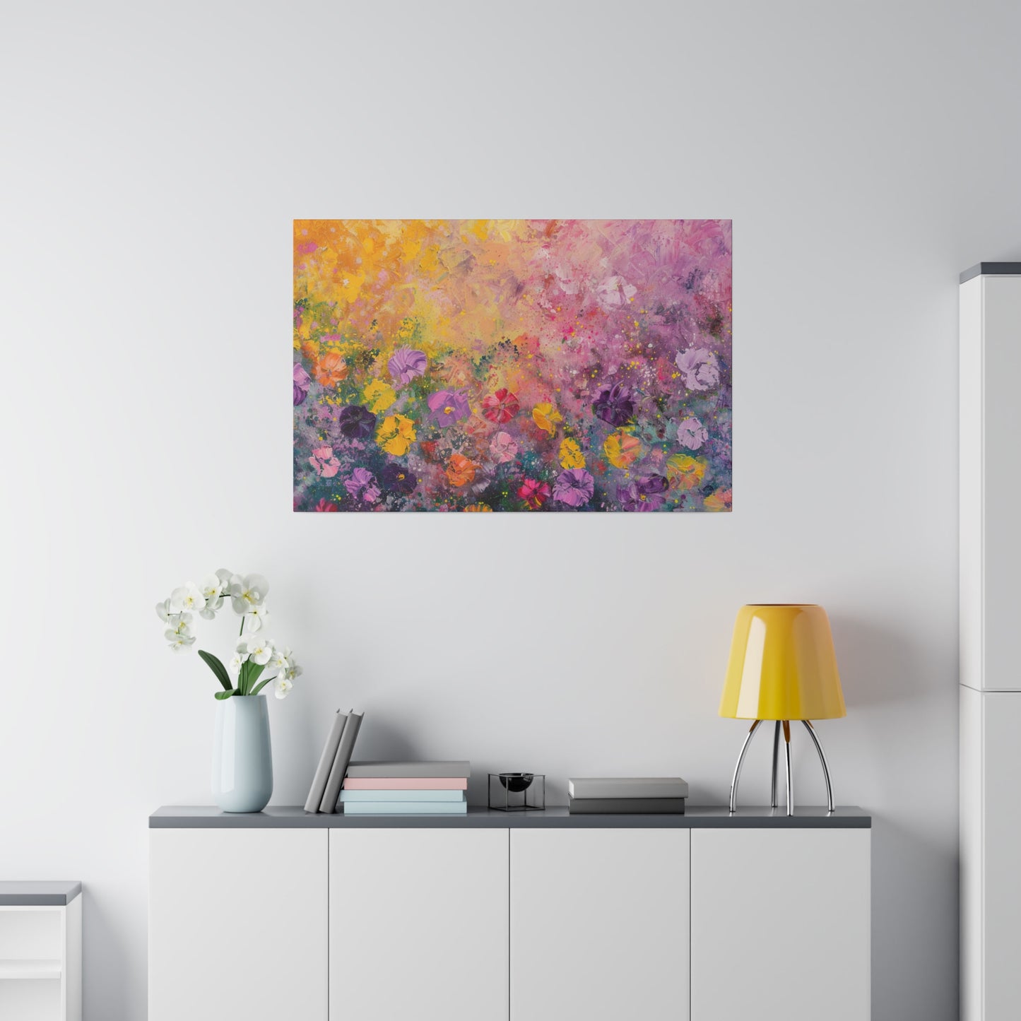 Floral Abstract Picture Canvas Print Wall Painting Modern Artwork Canvas Wall Art for Living Room Home Office Décor