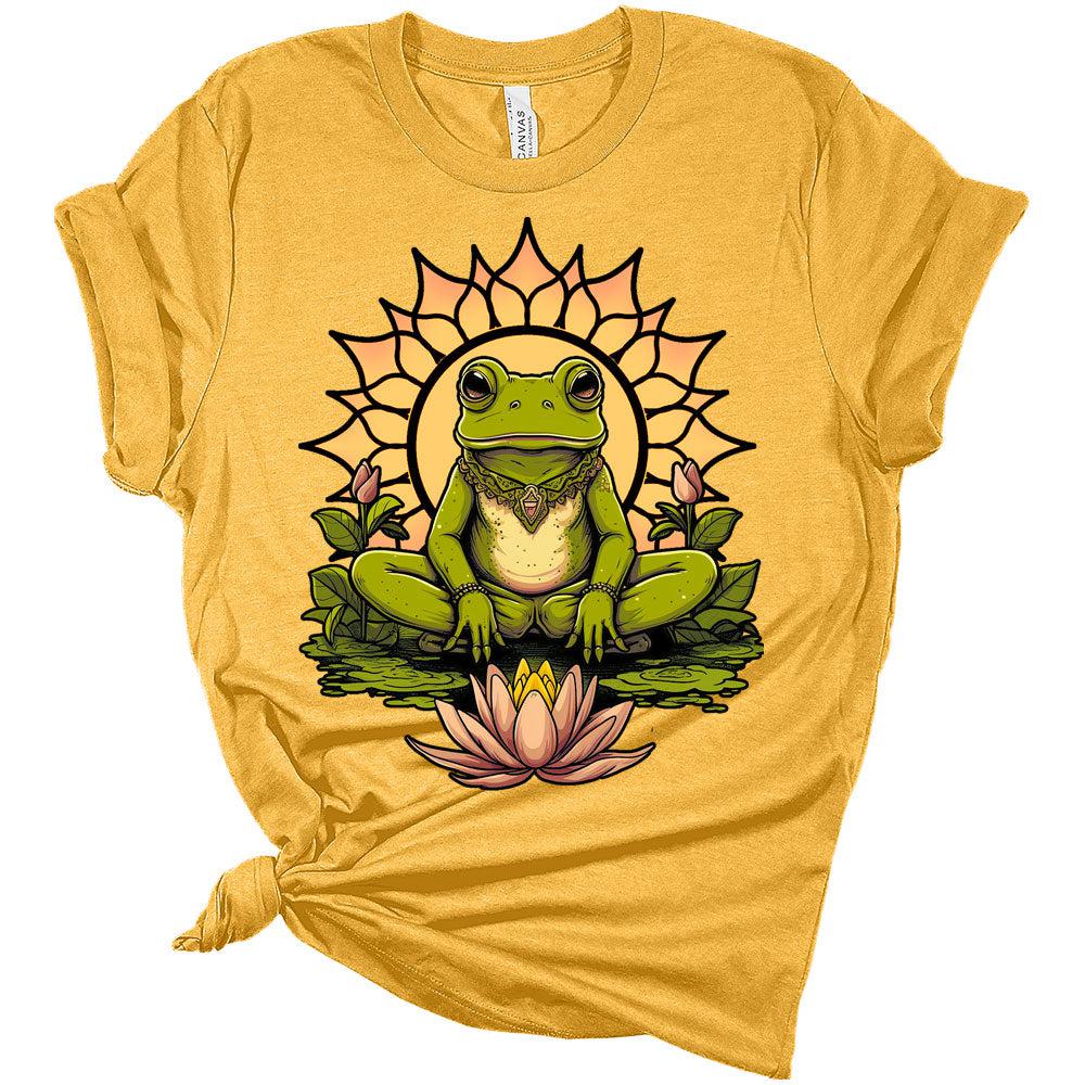 Women's Yoga Shirts Funny Workout Tops Cute Zen Animal Graphic Tees Short Sleeve Summer Tshirts for Women