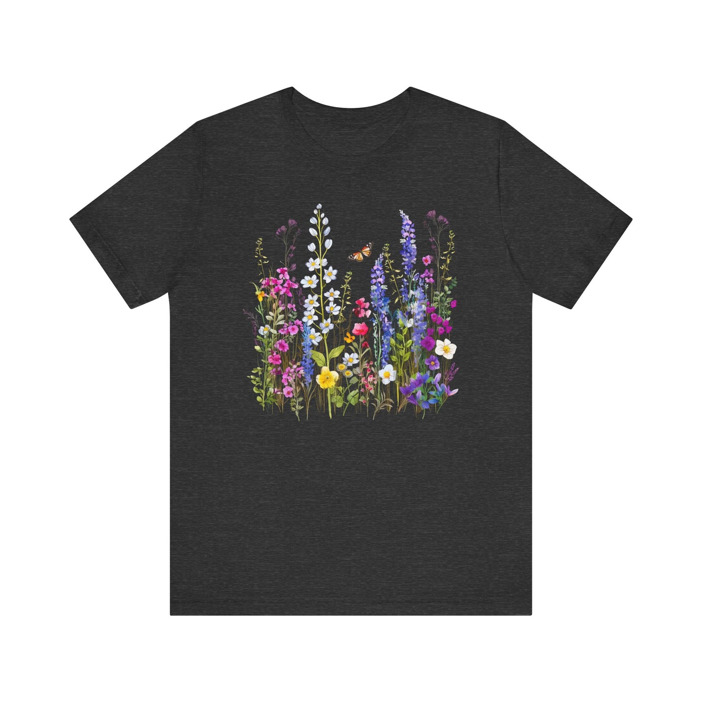 Womens Summer Shirt Vintage Boho Flower T Shirt Trendy Plus Size Graphic Tees - PF