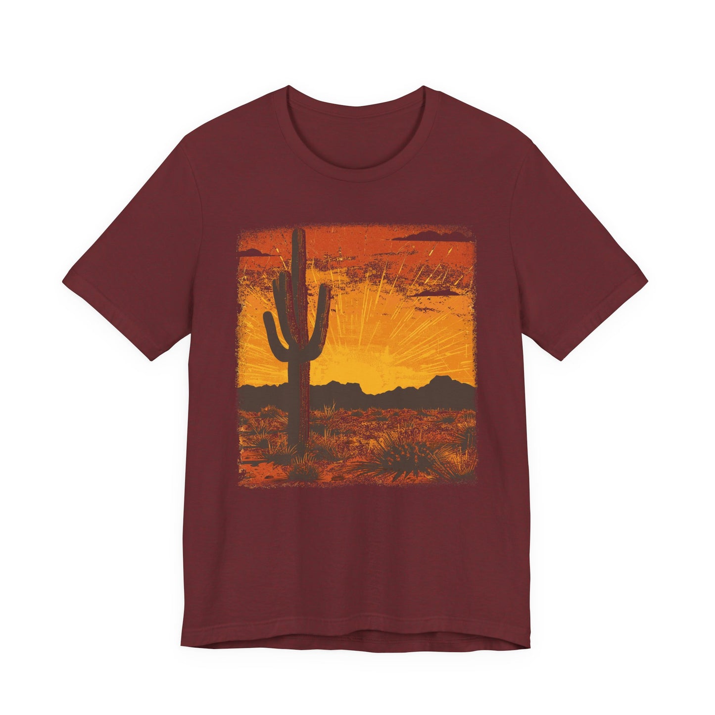 Cowgirl Shirts for Women Desert Cactus T Shirts Country Concert Tops Plus Size Western Graphic Tees - PF