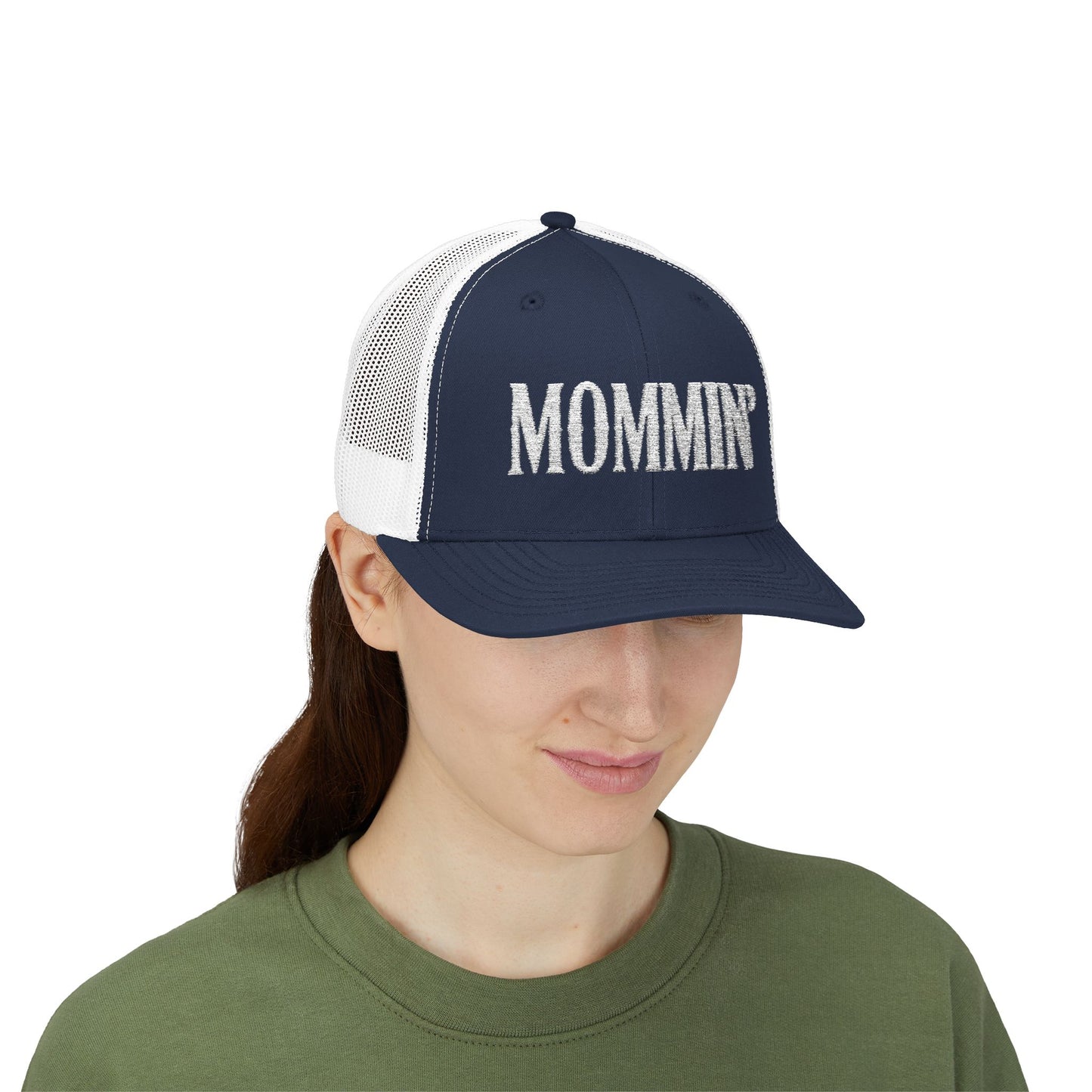 Mommin Trucker Hat For Women Trendy Vintage Embroidered Cute Premium Cute Baseball Caps