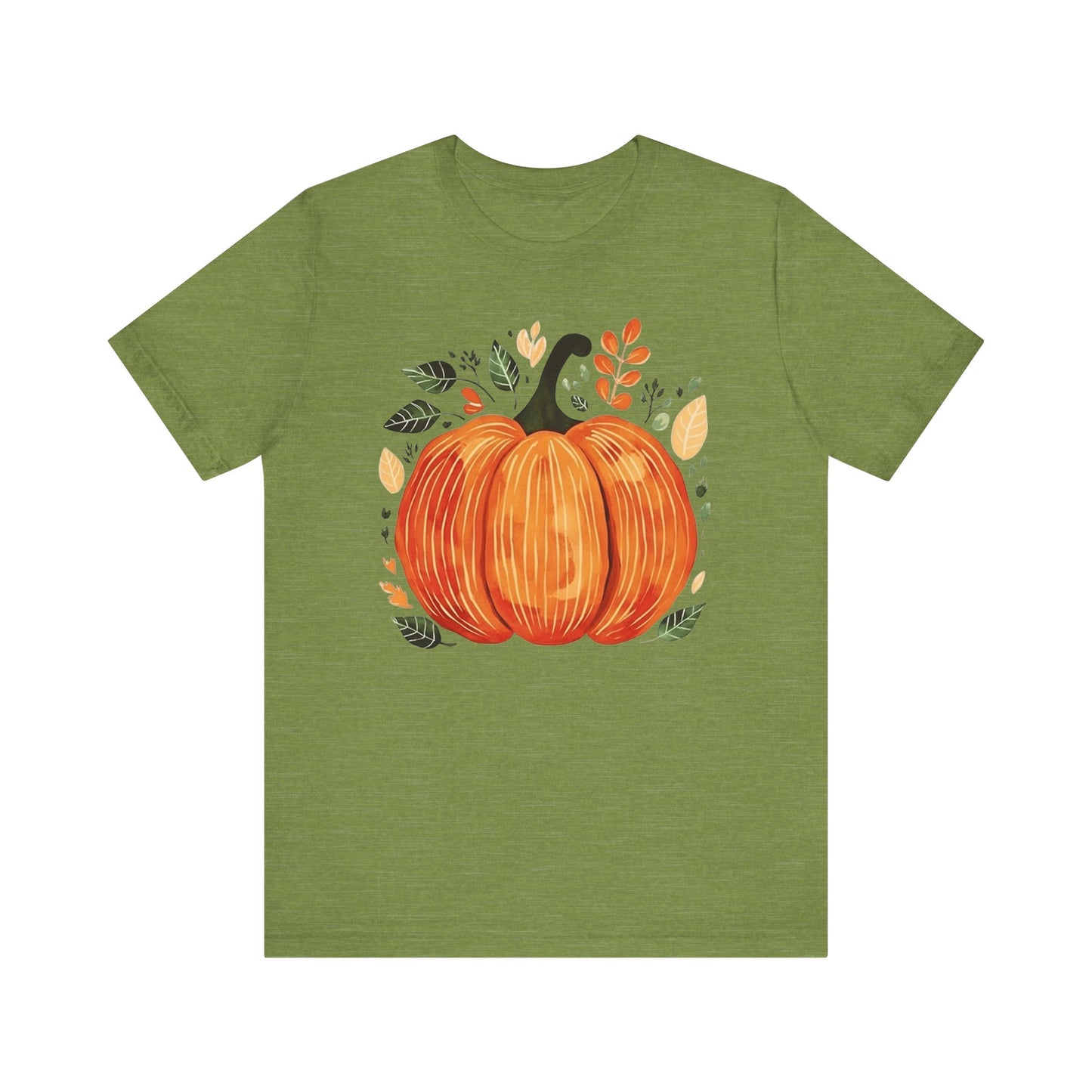 Womens Pumpkin Shirt Halloween Graphic Tees Casual Fall Tshirt Floral Short Sleeve Cute Thanksgiving Tops - PF
