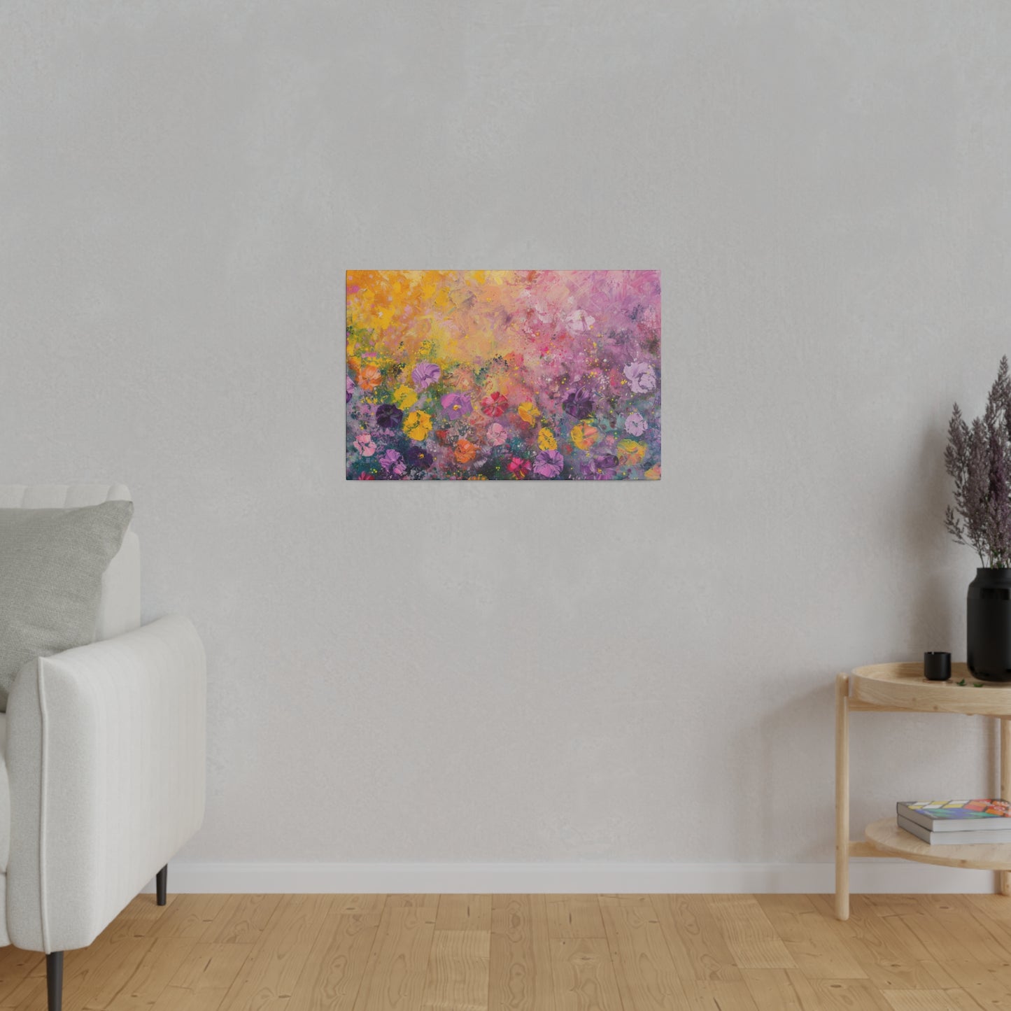 Floral Abstract Picture Canvas Print Wall Painting Modern Artwork Canvas Wall Art for Living Room Home Office Décor