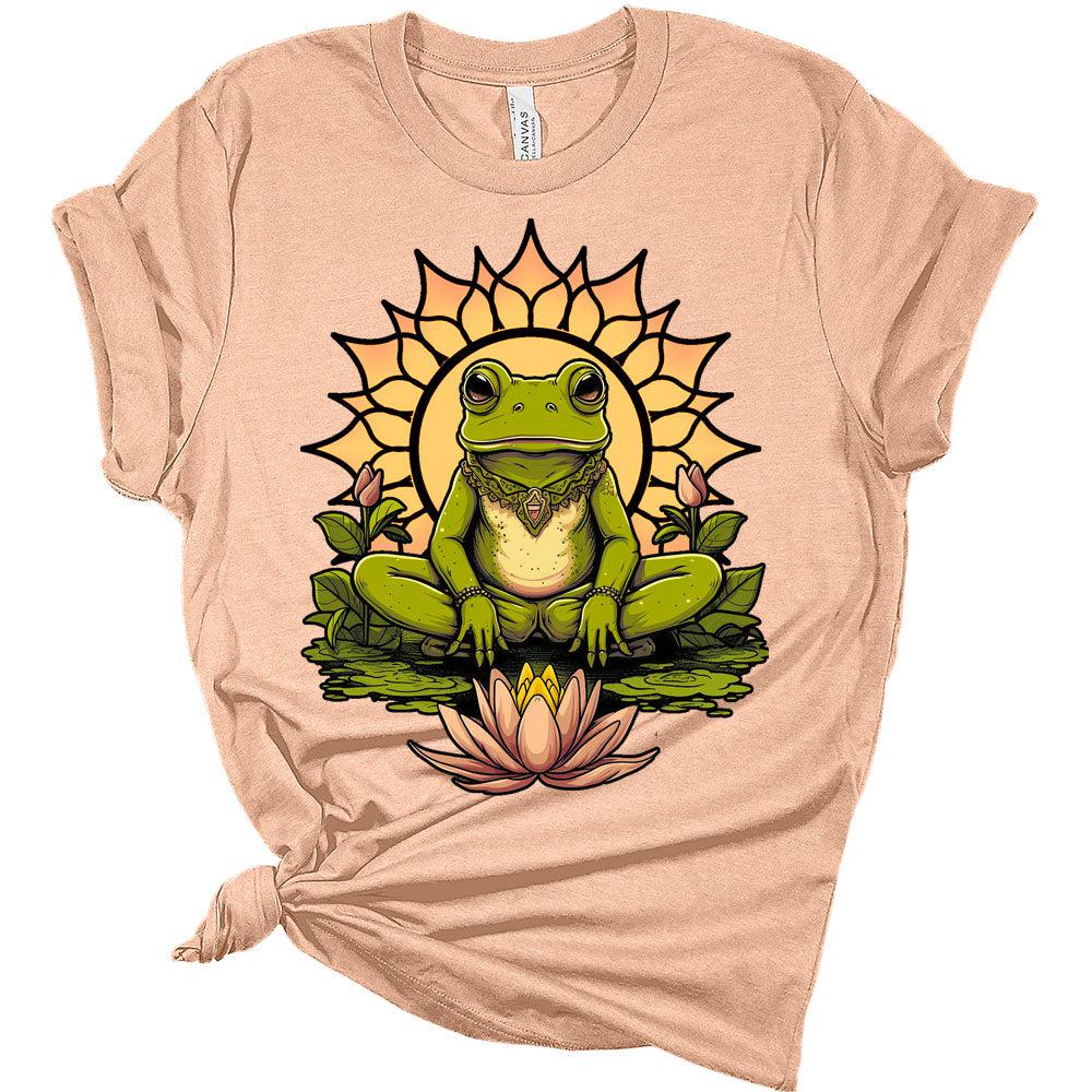 Women's Yoga Shirts Funny Workout Tops Cute Zen Animal Graphic Tees Short Sleeve Summer Tshirts for Women