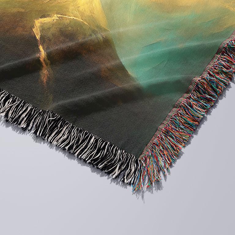 Faith Can Move Mountains 50" x 60" Christian Gift Woven Jacquard Blanket