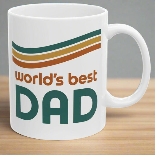 Retro Best Dad Ever Father's Day Gift Coffee Mug 11oz