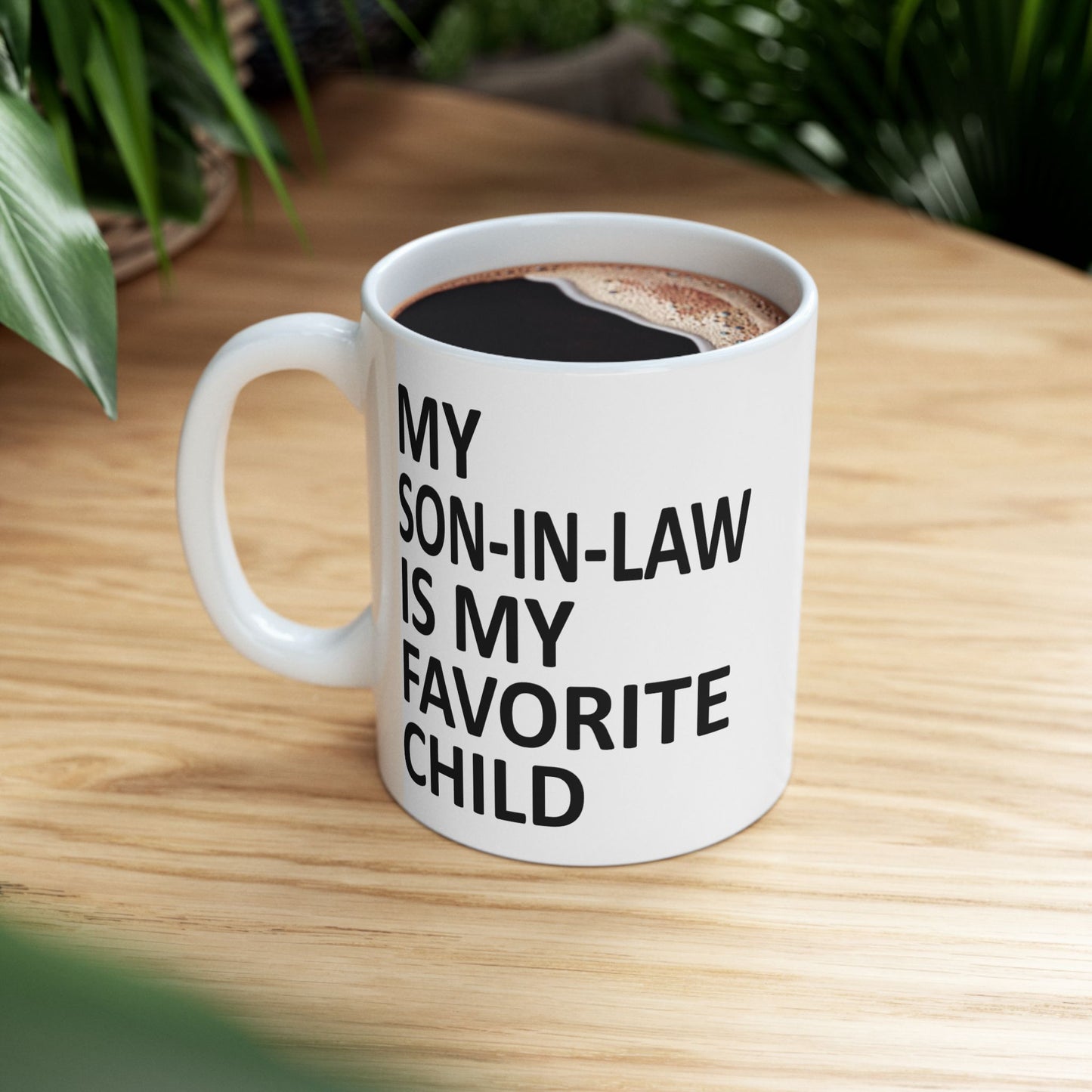 My Son-In-Law Is My Favorite Child 11oz Funny Christmas 2025 Gift Mug