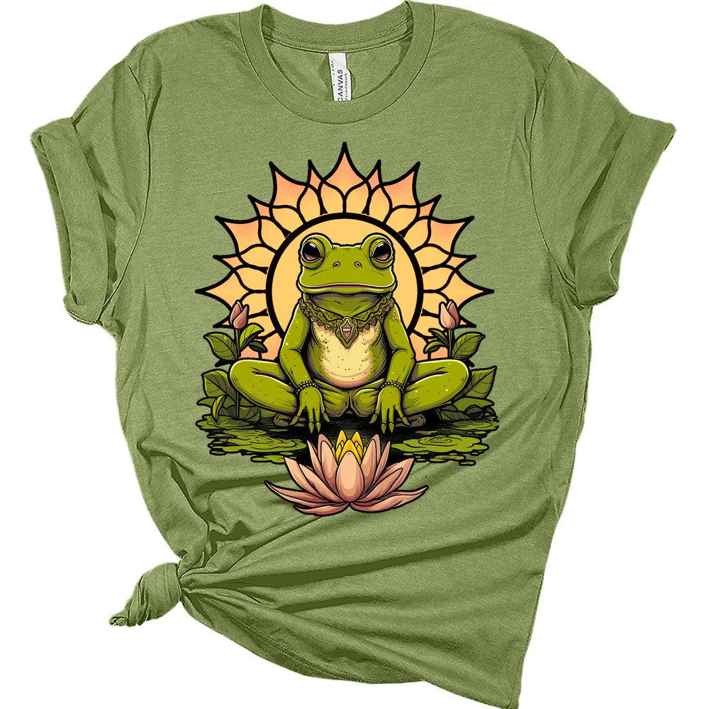 Women's Yoga Shirts Funny Workout Tops Cute Zen Animal Graphic Tees Short Sleeve Summer Tshirts for Women