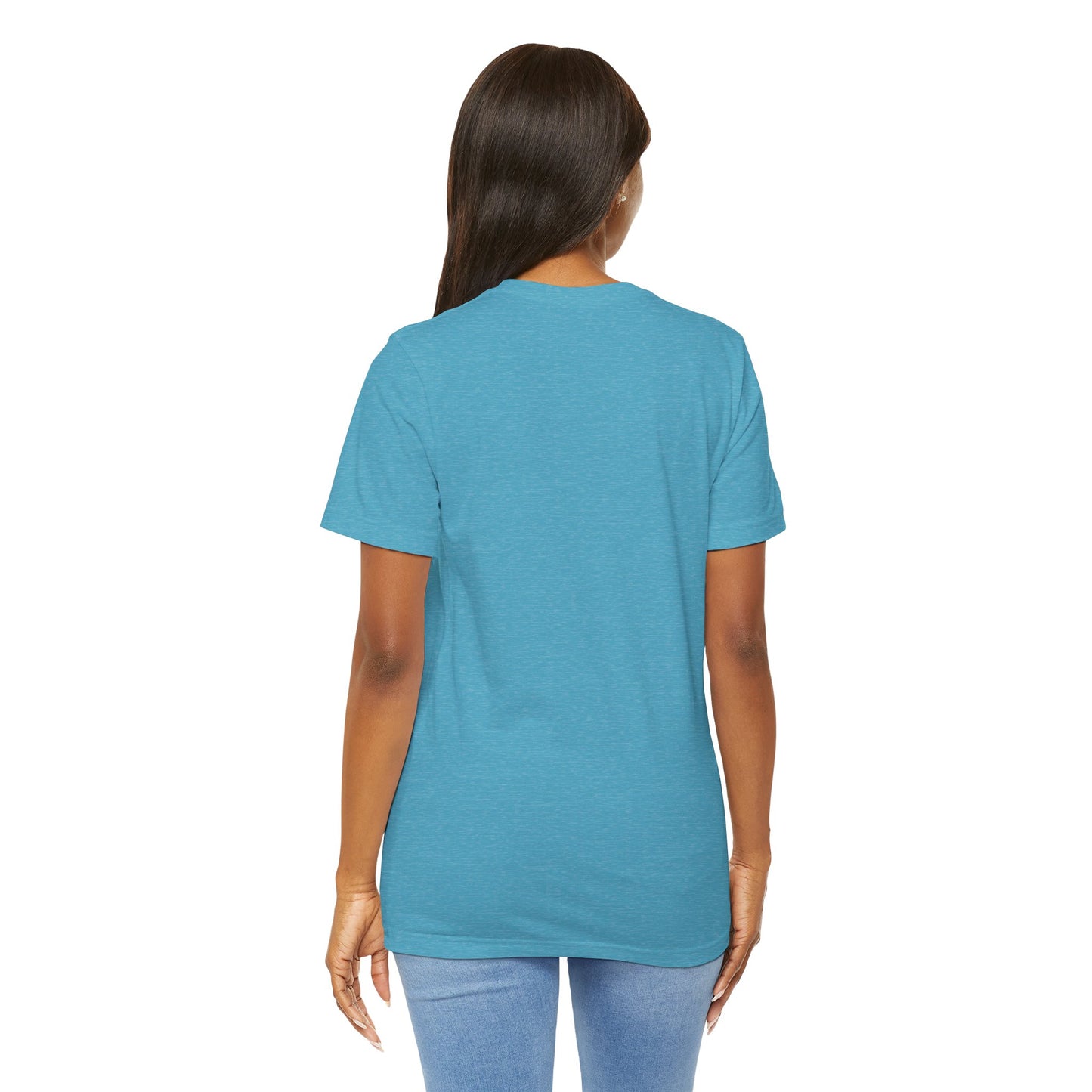 Womens Heather Aqua T Shirts Premium Casual Short Sleeve Shirts Oversized Tops