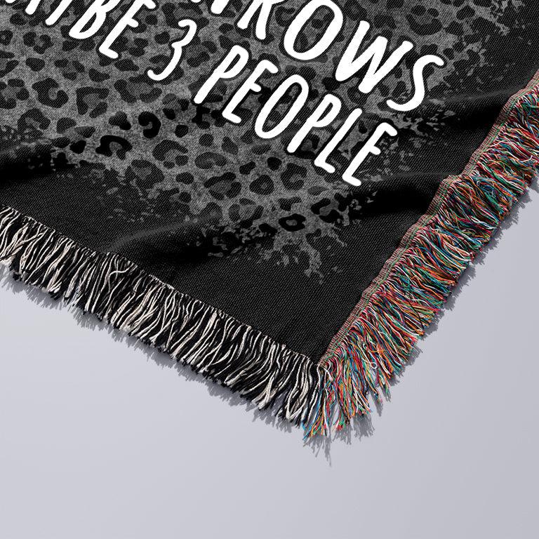 I Like Murder Shows Comfy Throws And Maybe Three People 50" x 60" Gift Woven Jacquard Blanket
