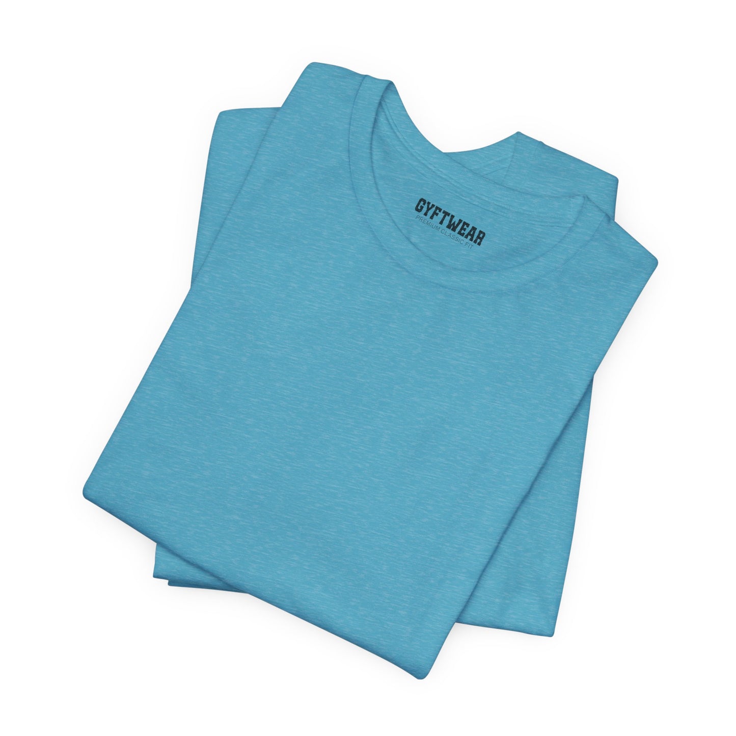 Men's Heather Aqua T Shirts Premium Casual Short Sleeve Classic Fit Crew Neck Shirts