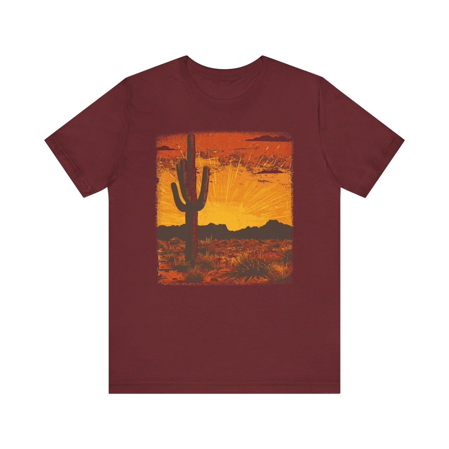 Cowgirl Shirts for Women Desert Cactus T Shirts Country Concert Tops Plus Size Western Graphic Tees - PF
