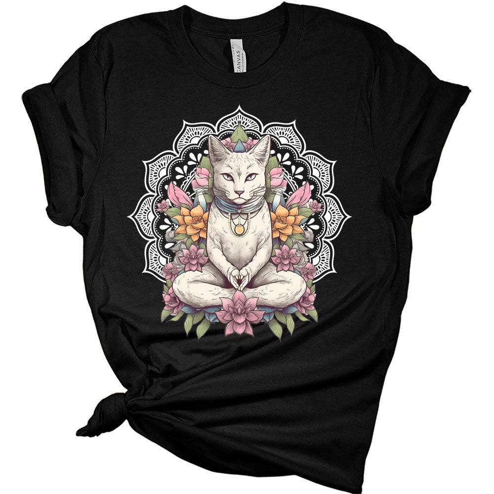 Women's Yoga Shirts Funny Workout Tops Cute Zen Animal Graphic Tees Short Sleeve Summer Tshirts for Women