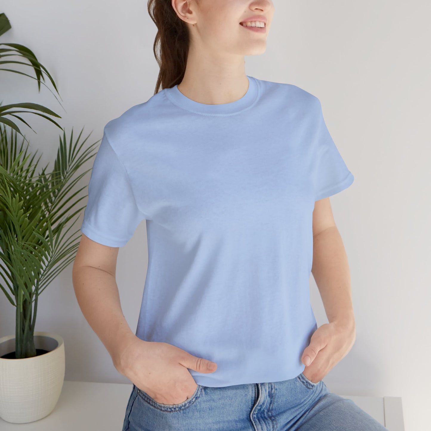Womens Baby Blue T Shirts Premium Casual Short Sleeve Shirts Oversized Tops
