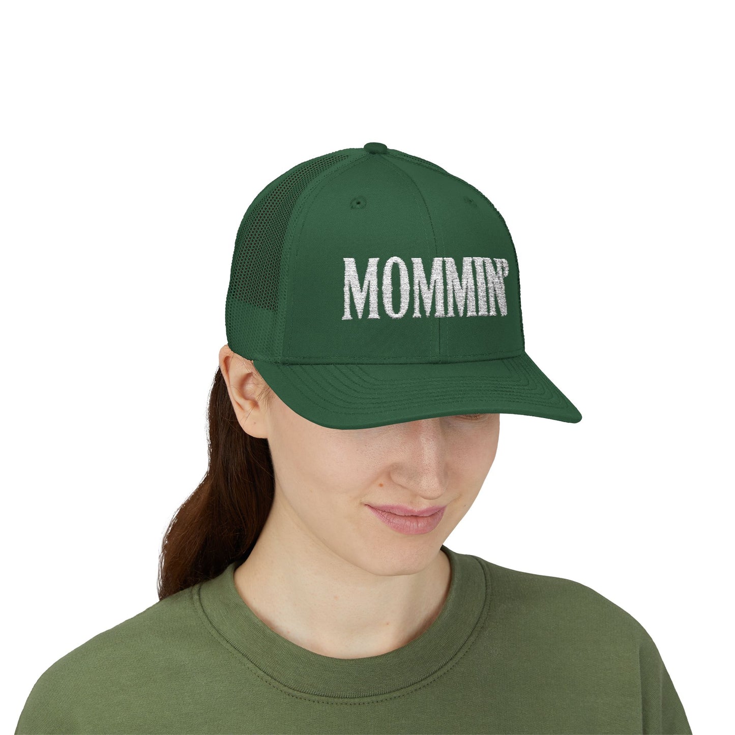 Mommin Trucker Hat For Women Trendy Vintage Embroidered Cute Premium Cute Baseball Caps