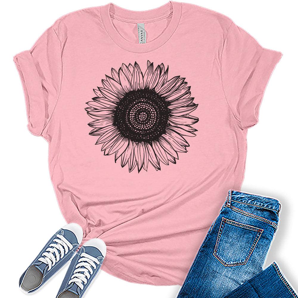 Womens Sunflower Summer Tops For Women