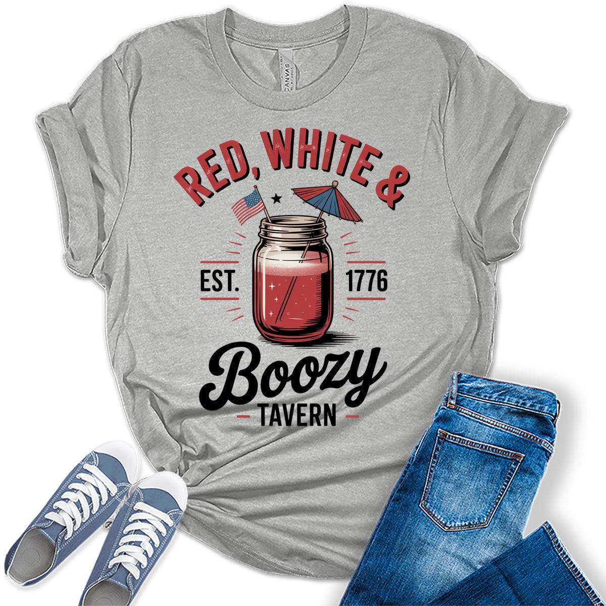 4th of July Shirts For Womens Patriotic Graphic Tees Est 1776 Bella Plus Sized Tops