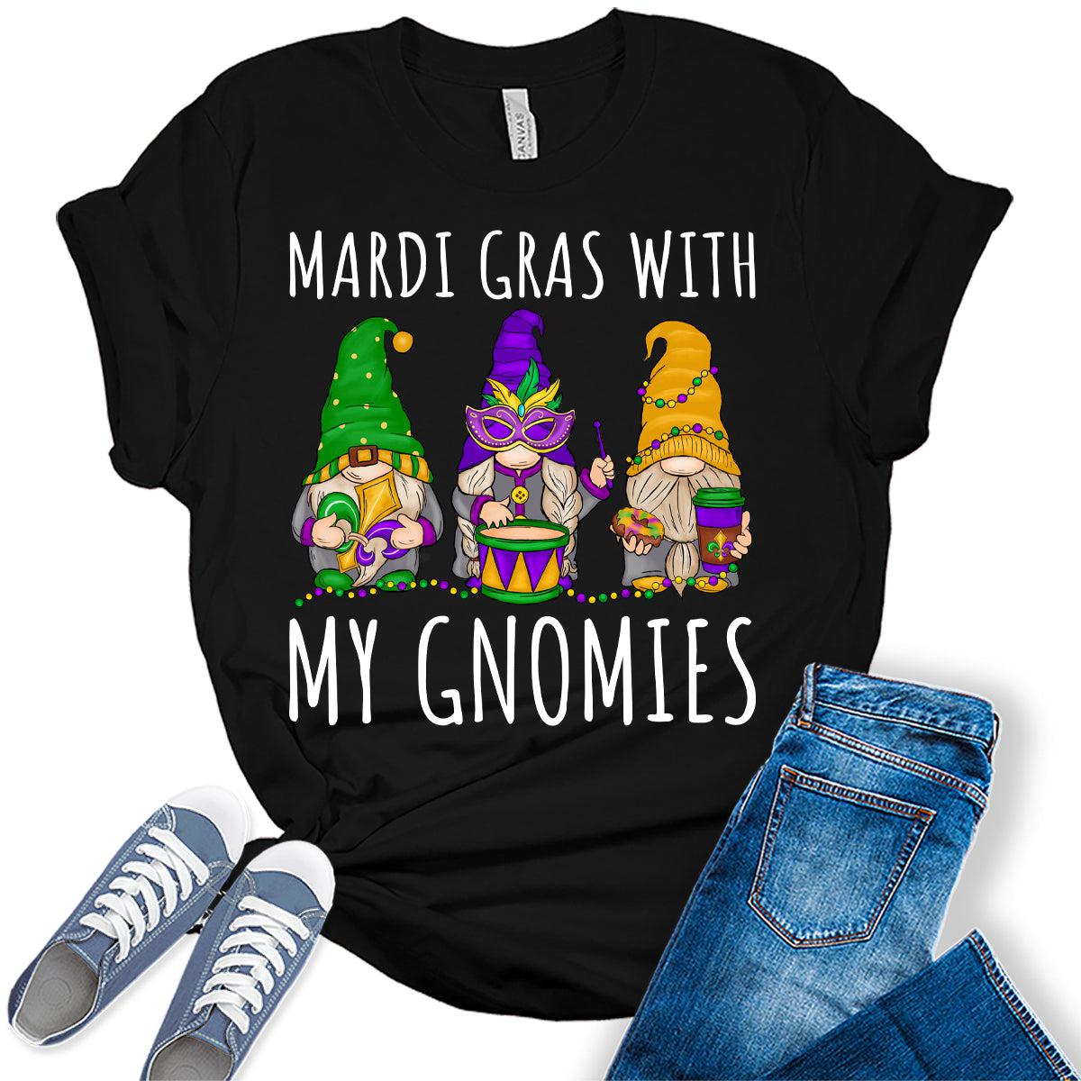 Women's Mardi Gras With My Gnomies Graphic Tee