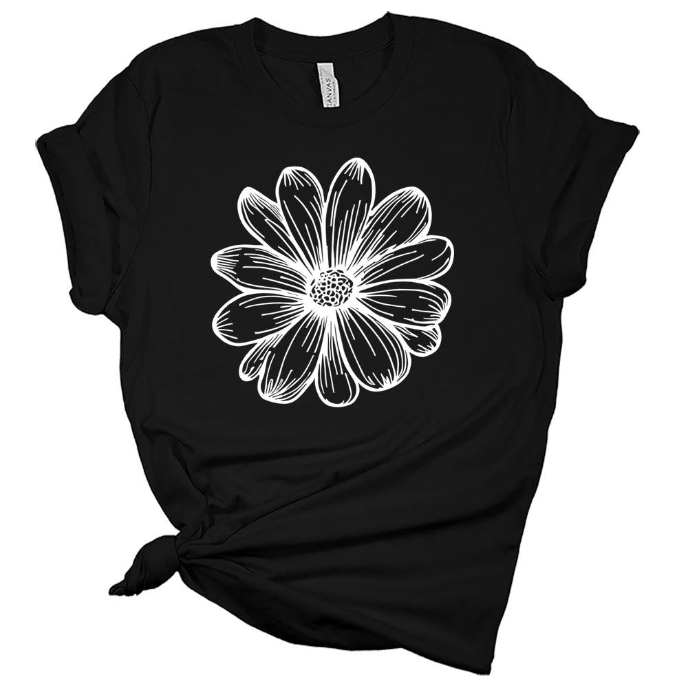 Womens Trendy Summer Cute Daisy Shirt Casual Ladies Floral Bella Graphic Tees Spring Short Sleeve for Women