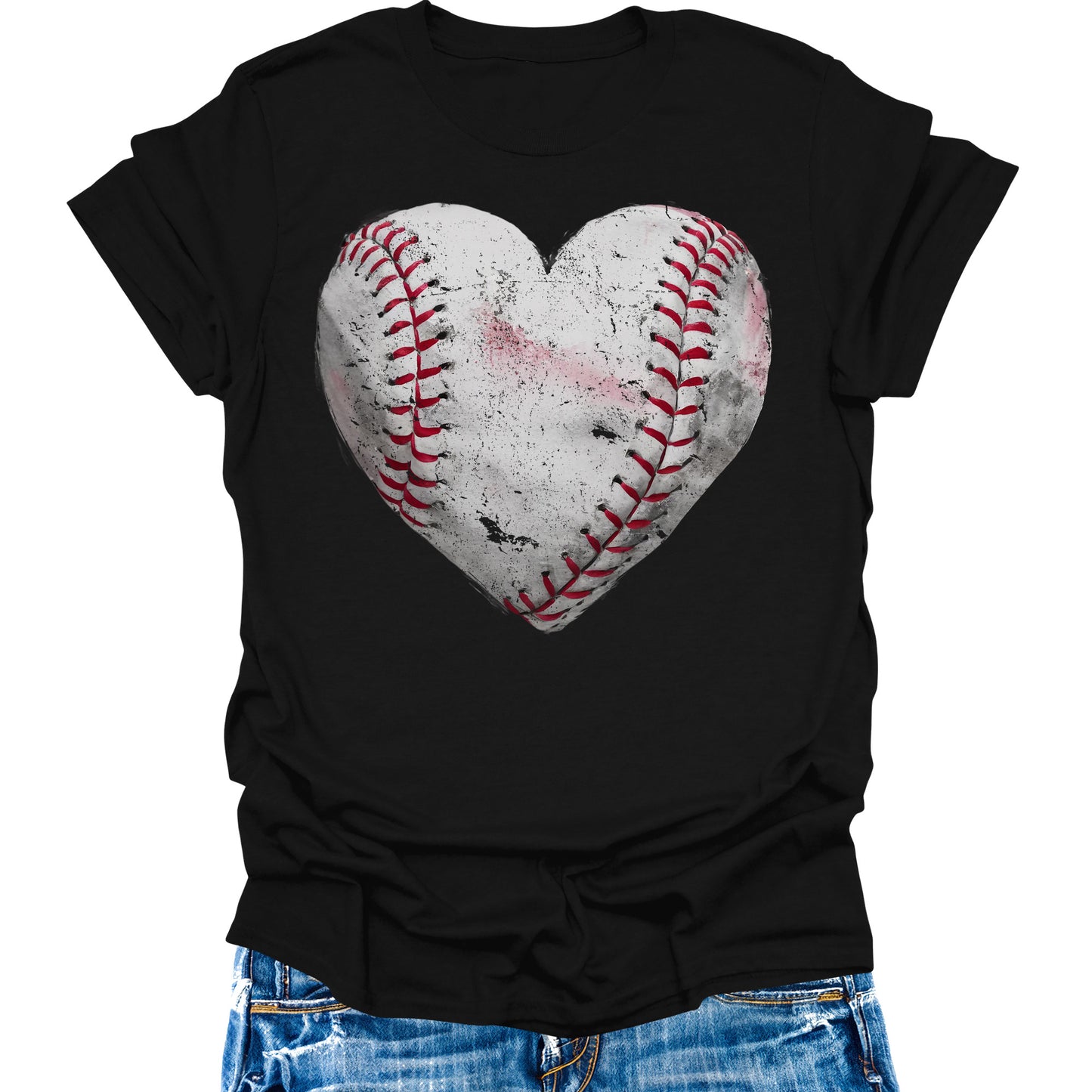 Baseball Shirts Women Baseball Mom Tshirt Baseball Heart Graphic Tee Game Day Gifts Funny Short Sleeve Tops