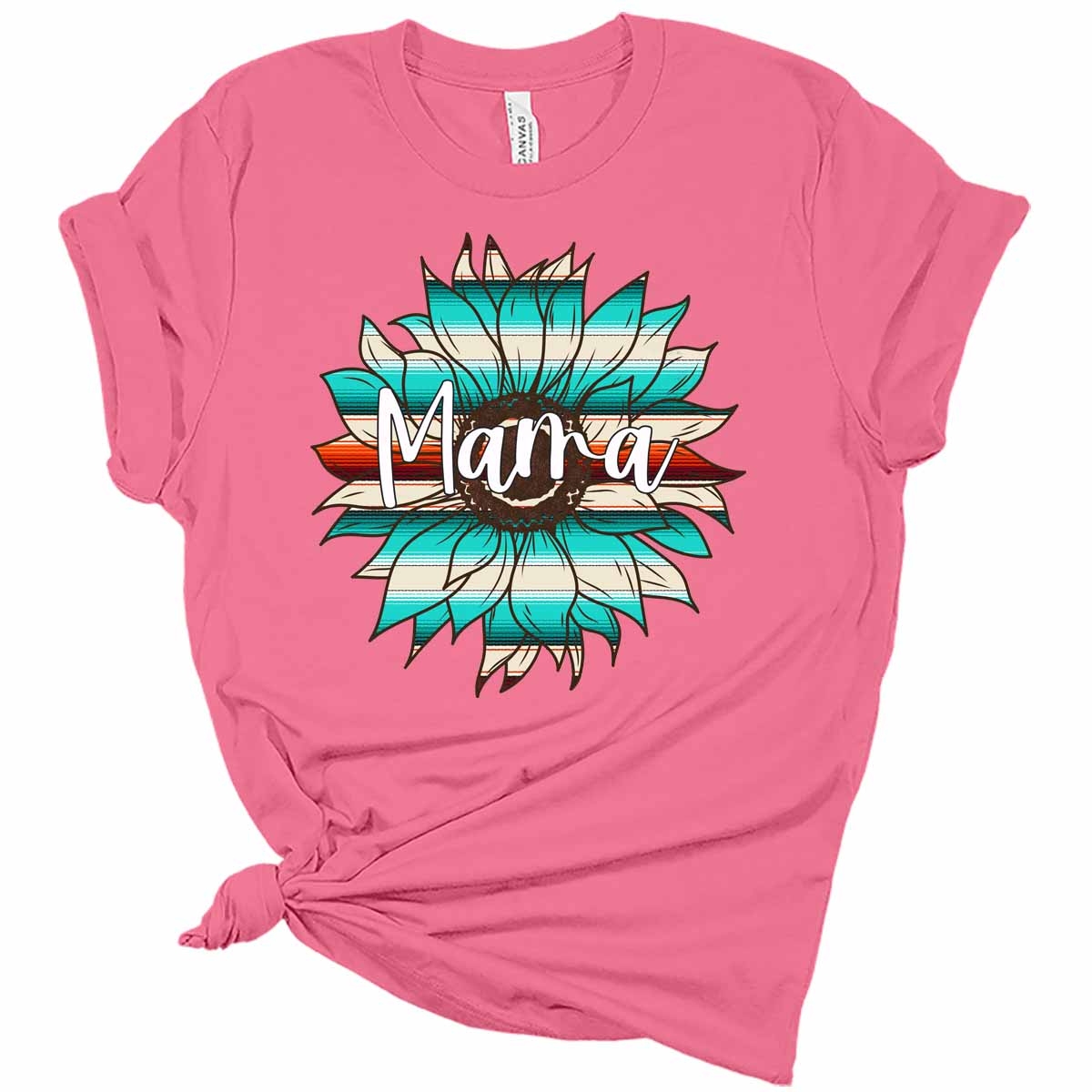 Mama Serape Sunflower Graphic Shirt Women's Bella Mom Gift T-Shirt