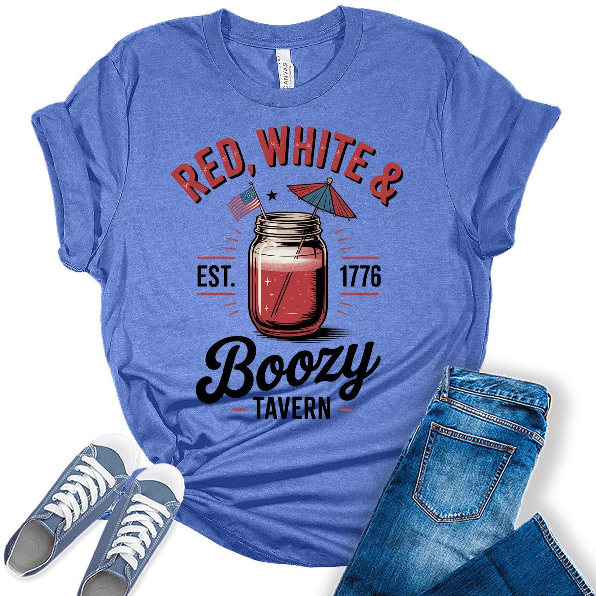 4th of July Shirts For Womens Patriotic Graphic Tees Est 1776 Bella Plus Sized Tops
