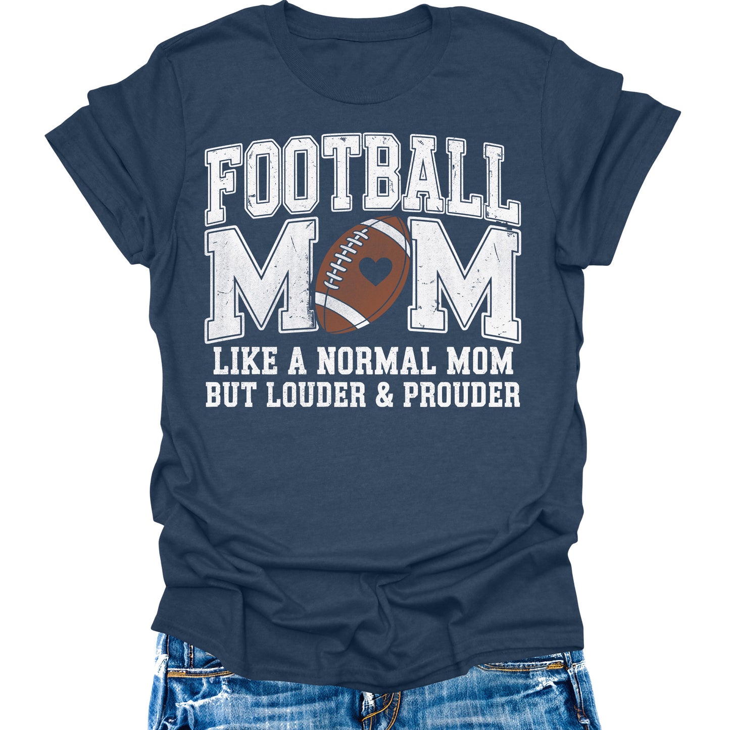 Football Mom Shirt Womens Game Day Shirts Funny Casual Short Sleeve Graphic Tees