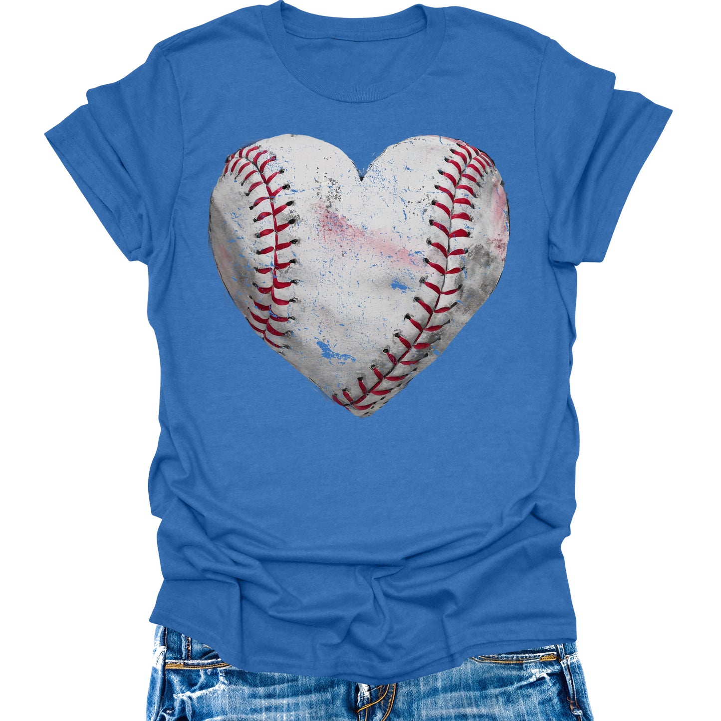 Baseball Shirts Women Baseball Mom Tshirt Baseball Heart Graphic Tee Game Day Gifts Funny Short Sleeve Tops