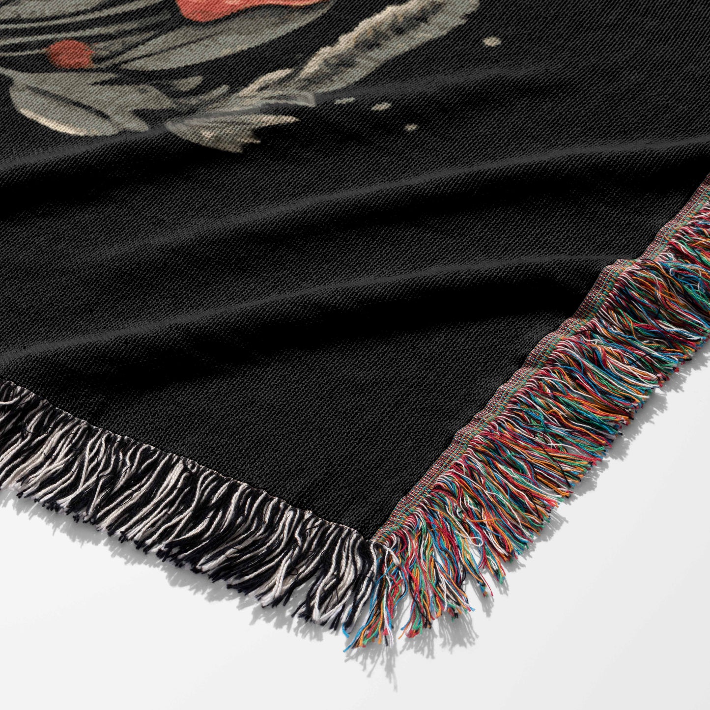 Fall Cottagecore Mushroom Moon 50" x 60" Gift Woven Jacquard Blanket