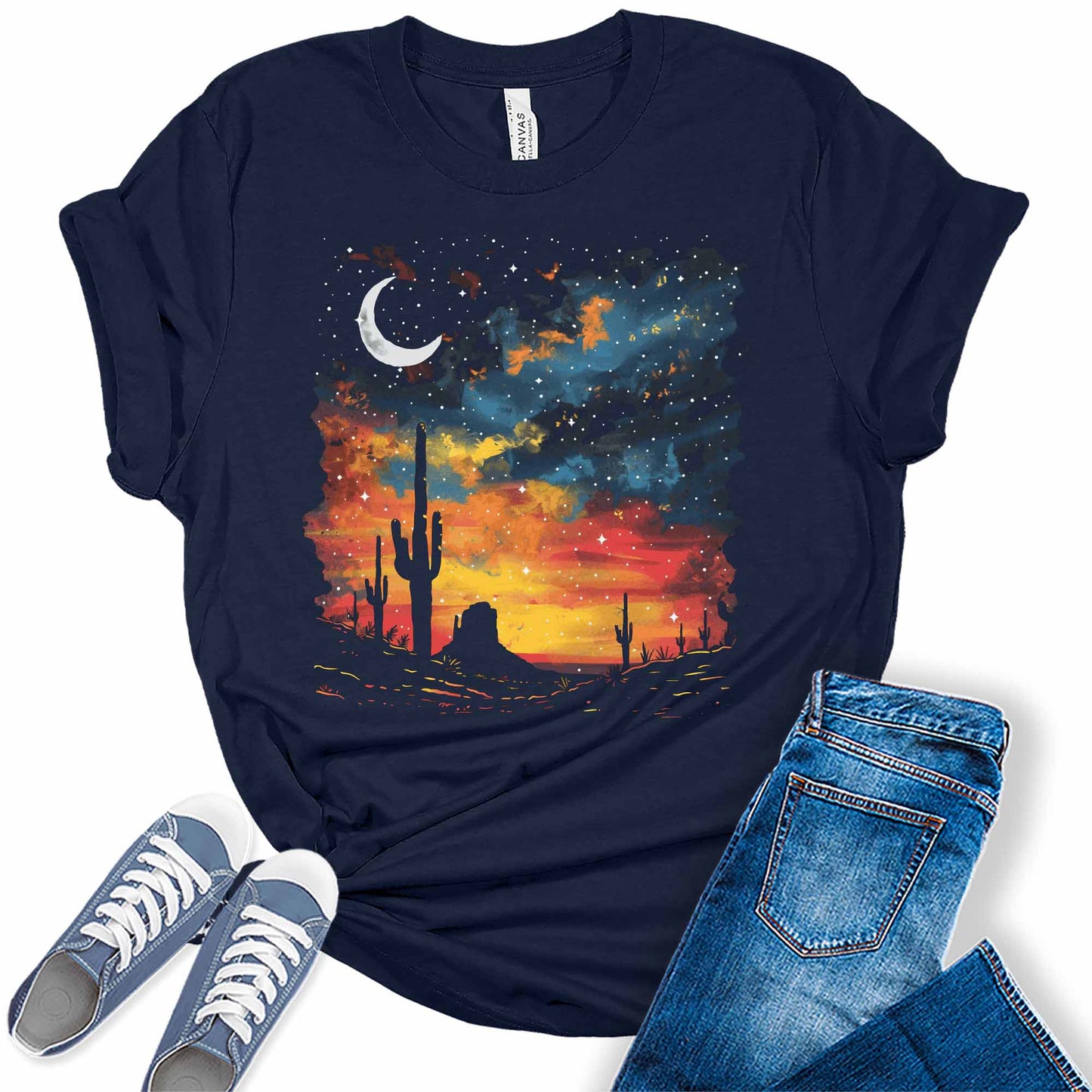 Western Outfit T Shirts Summer Country Rodeo Graphic Tees Bella Plus Size Tops For Women