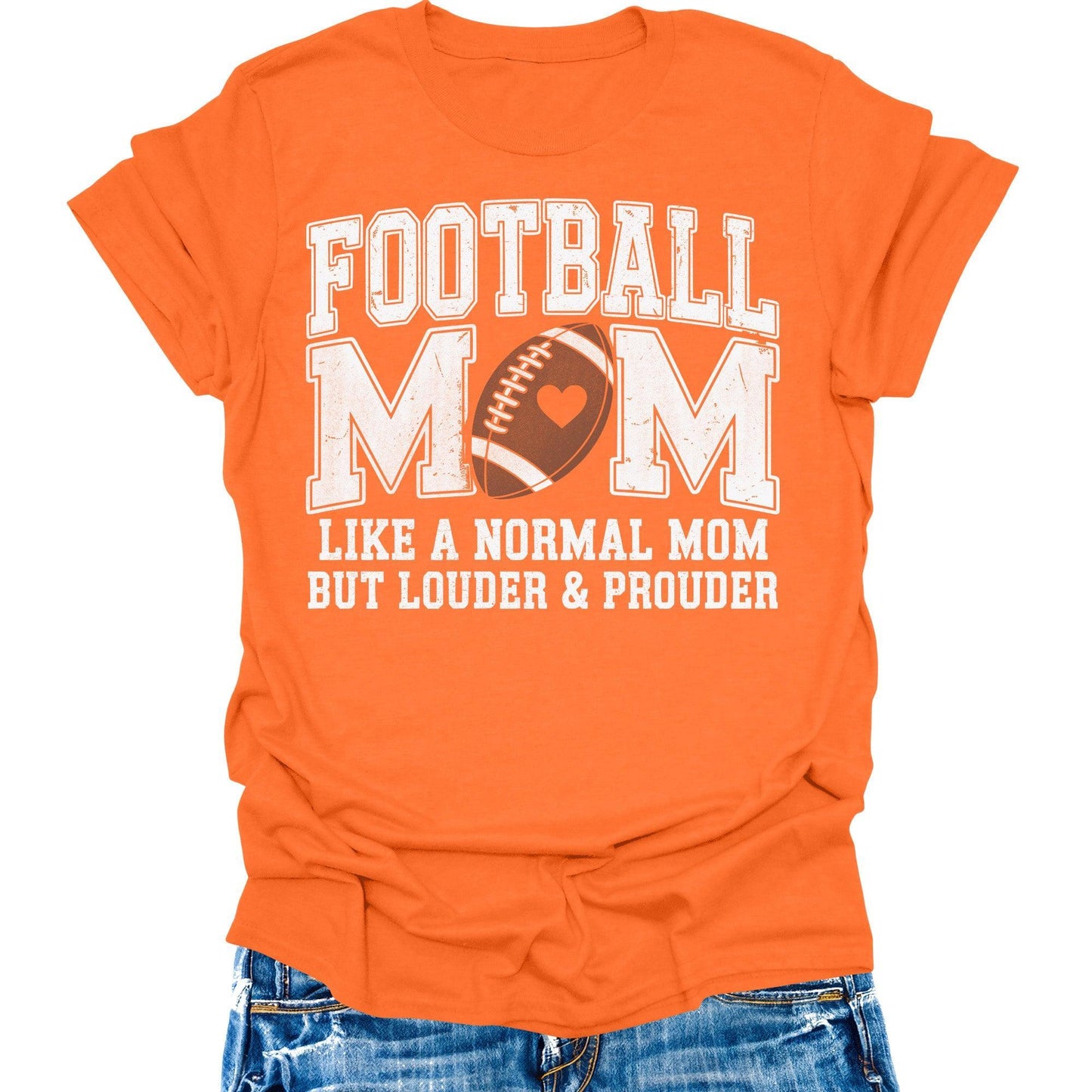 Football Mom Shirt Womens Game Day Shirts Funny Casual Short Sleeve Graphic Tees