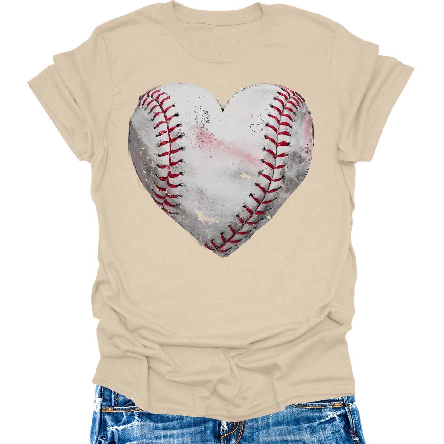 Baseball Shirts Women Baseball Mom Tshirt Baseball Heart Graphic Tee Game Day Gifts Funny Short Sleeve Tops