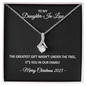 To My Daughter-in-Law – The Greatest Gift Wasn't Under the Tree, It's You in Our Family – Alluring Beauty Necklace Christmas Gift for Her