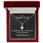 To My Daughter-in-Law – The Greatest Gift Wasn't Under the Tree, It's You in Our Family – Alluring Beauty Necklace Christmas Gift for Her