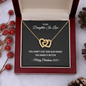 To My Daughter-in-Law – You Made Our Family Better – Interlocking Hearts Necklace Christmas Gift for Her