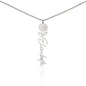 Custom Flower Name Necklace Gifts for Her