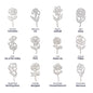 Custom Flower Name Necklace Gifts for Her