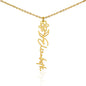 Custom Flower Name Necklace Gifts for Her