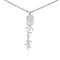 Custom Flower Name Necklace Gifts for Her