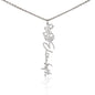 Custom Flower Name Necklace Gifts for Her