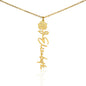 Custom Flower Name Necklace Gifts for Her